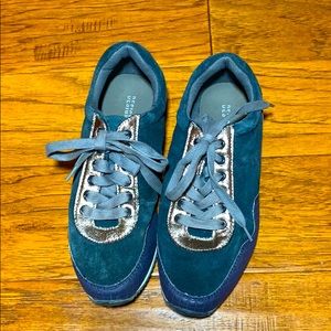 2/$20 Blue and Silver Sneakers